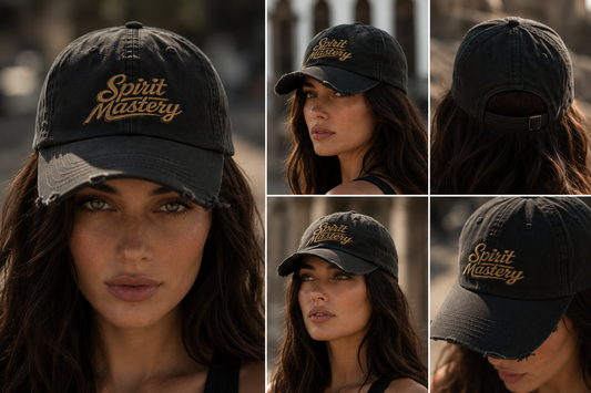 Spirit Mastery™ Vintage Hat – Washed Black